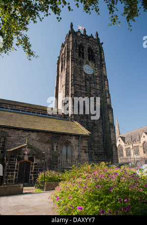 Halifax stile gotico minster Foto Stock