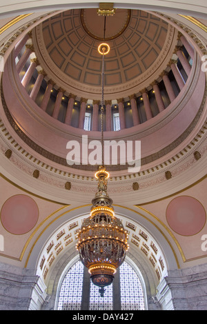 Washington State Capitol Building Rotunda lampadario in Olympia Closeup Foto Stock