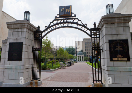 Professori Gate, George Washington University - Washington, DC Foto Stock