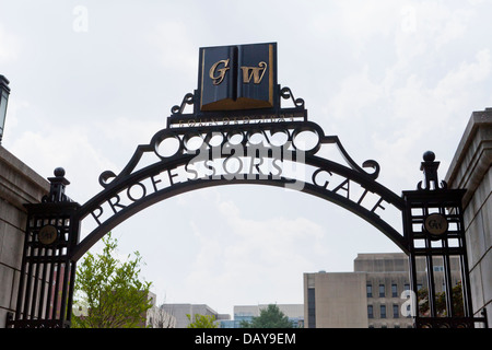 Professori Gate, George Washington University - Washington, DC Foto Stock