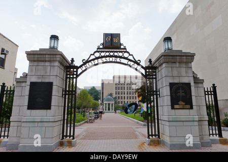 Professori Gate, George Washington University - Washington, DC Foto Stock