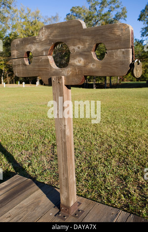 Staccionate per motivi di novantasei National Historic Site, vicino Ninety-Six, South Carolina, Stati Uniti d'America Foto Stock