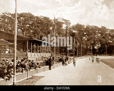 Herne Hill Velodrome London cycle Racing inizio novecento Foto Stock