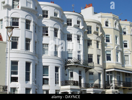 Case a schiera su Marine Parade Brighton Sussex Foto Stock