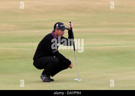 Muirfield, East Lothian, Scozia. 21 Luglio, 2013. Irlandese Padraig Harrington in azione durante il quarto e ultimo round dell'Open di Golf da Campionato Muirfield. Il 2013 Open Championship è stato il 142th Open Championship tenutosi 18-21 luglio a Muirfield Golf Links in Gullane, East Lothian, Scozia. Credito: Azione Sport Plus/Alamy Live News Foto Stock