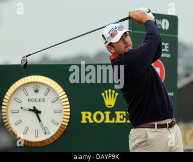 Muirfield, East Lothian, Scozia. 21 Luglio, 2013. Americano ed ex campione Ben Curtis in azione durante il quarto e ultimo round dell'Open di Golf da Campionato Muirfield. Il 2013 Open Championship è stato il 142th Open Championship tenutosi 18-21 luglio a Muirfield Golf Links in Gullane, East Lothian, Scozia. Credito: Azione Sport Plus/Alamy Live News Foto Stock