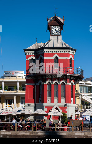 La Torre dell'Orologio, Victoria & Alfred Waterfront, Città del Capo, Sud Africa Foto Stock