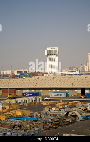 La questione islamica e l attuale porto di Jeddah, come è ufficialmente noto nel Medio Oriente, Gidda, Arabia Saudita. Foto Stock