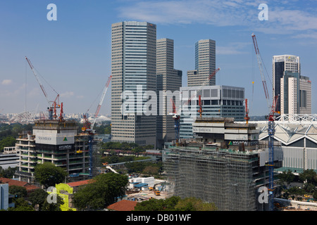 Sito in costruzione, Singapore. Foto Stock