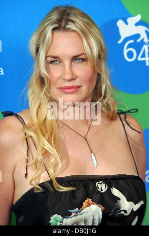 Noi attrice Daryl Hannah pone dopo la conferenza stampa sul film "Lama Runner: il Final Cut' alla 64a Venice International Film Festival di Venezia, Italia, 01 settembre 2007. Foto: Hubert Boesl Foto Stock