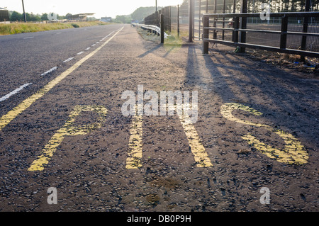 Pit Lane su un Irish road racing il circuito Foto Stock