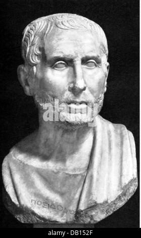 Posidonio di Apamea, 135 - 51 a.C., filosofo e scrittore greco, ritratto, busto, 1st sec. a.C., Napoli, Foto Stock