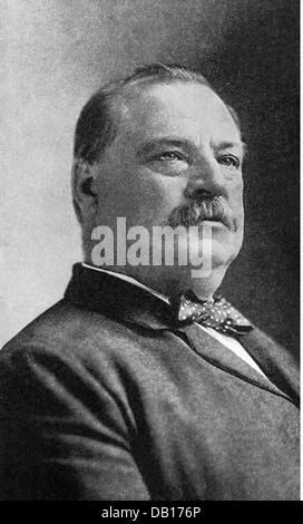 Cleveland, Stephen Grover, 18.3.1837 - 24.6.1908, politico americano, presidente degli Stati Uniti 4.3.1885 - 4.3.1889 e 4.3.1893 - 4.3.1897, ritratto, 1892, Foto Stock