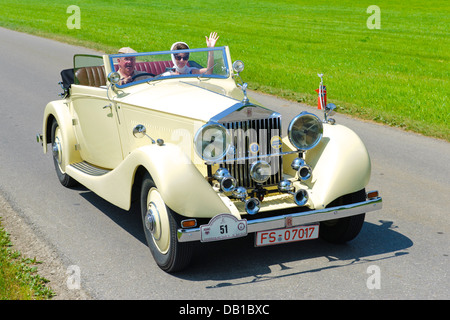 Rolls Royce 20 HP Cabriolet, costruito all anno 1927, fotografia scattata a luglio 12, 2013 di Landsberg, Germania Foto Stock