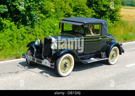 Chevrolet nazionale Coupe AB, costruito nell'anno 1928, fotografia scattata a luglio 13, 2013 di Landsberg, Germania Foto Stock