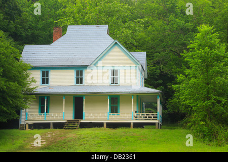 Casa di Caldwell in Valle Cataloochee, Great Smoky Mountains National Park, North Carolina, STATI UNITI D'AMERICA Foto Stock