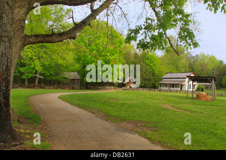 Posizionare il cavo. Cades Cove, Great Smoky Mountains National Park, Tennessee, Stati Uniti d'America Foto Stock