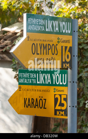 Asien, Türkei, Provinz Antalya, der Lykische Weg (Likya Yolu) bei Adrasan (Cavus Köyü) Foto Stock