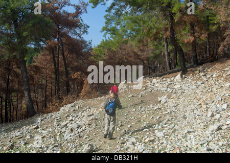 Asien, Türkei, Provinz Antalya, der Lykische Weg (Likya Yolu) von Adrasan nach Olympos Foto Stock