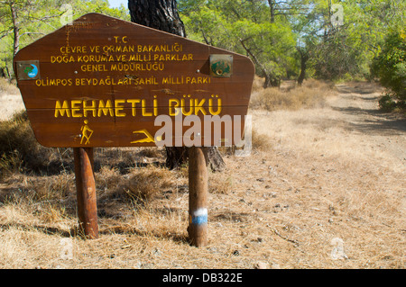 Asien, Türkei, Provinz Antalya, der Lykische Weg (Likya Yolu) von Tekirova nach Olympos Foto Stock