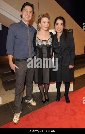 Zach Braff Isabelle Blais e Deborah Chow speciale proiezione di "l' elevato costo della vita" presso il TIFF Bell Lightbox. Toronto, Foto Stock