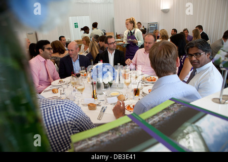 Marquee Corporate Area Hospitality Radisson Hotels i campionati di Wimbledon 2012 Foto Stock