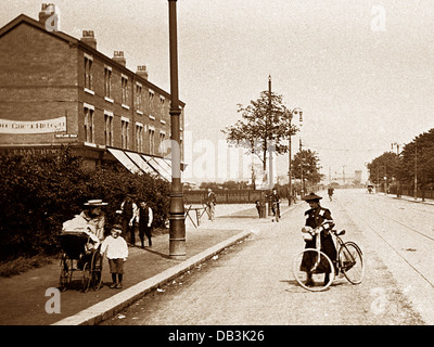 Stretford Gorse Hill Chester Road primi 1900s Foto Stock