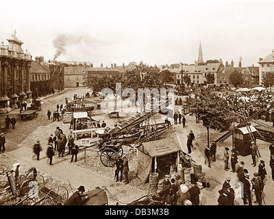 King's Lynn Tuesday Market Place inizio novecento Foto Stock