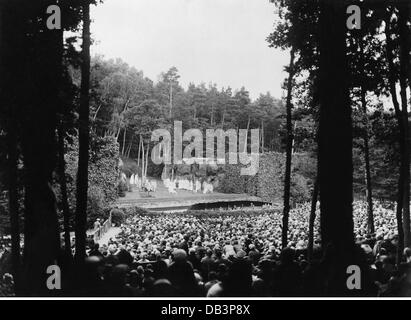 teatro, opera, 'Parsifal', di Richard Wagner, spettacolo al Forest Opera, Sopot, 1928, Additional-Rights-Clearences-Not Available Foto Stock