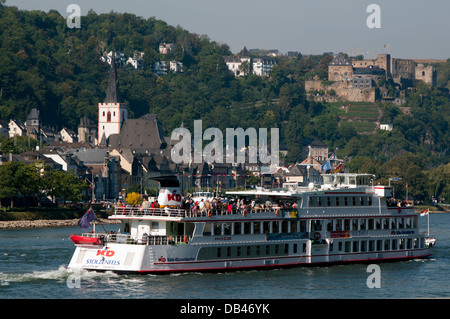 In Germania, in Renania Palatinato, St Goar, Rheinfels Castello Foto Stock