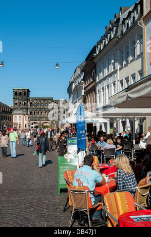 L'Europa, Germania, Rheinland-Pfaltz, Trier Porta Nigra Foto Stock