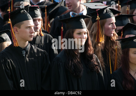 Alta scuola cerimonia di laurea di Montreal, Canada Foto Stock