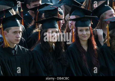 Alta scuola cerimonia di laurea di Montreal, Canada Foto Stock