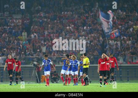 Kanagawa, Giappone. 23 Luglio, 2013. Vista generale, luglio 23, 2013 - Calcio : Manchester United Tour 2013, match tra Yokohama f Marinos 3-2 Manchester United al Nissan Stadium, Kanagawa, Giappone. Credito: AFLO SPORT/Alamy Live News Foto Stock