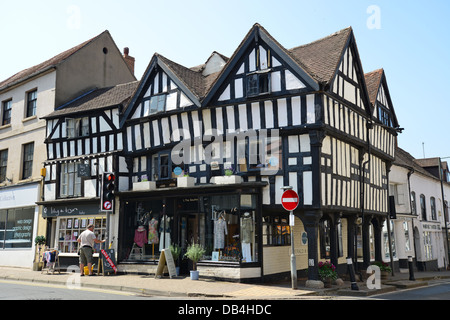 Edificio con travi di legno in Southend, Ledbury, Herefordshire, England, Regno Unito Foto Stock