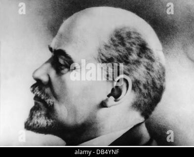 Lenin (Vladimir Ilyich Ulyanov), 22.4.1870 - 21.1.1924, politico russo, ritratto, circa 1920, Foto Stock