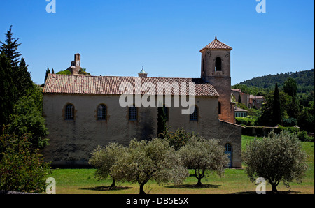 Lourmarin tempio protestante chiesa Provence Luberon Chiesa Francia Foto Stock