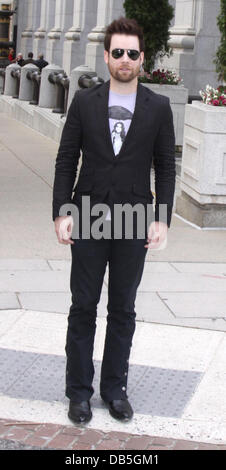 David Cook fuori e circa a Washington DC di Washington DC, Stati Uniti d'America - 29.04.11 Foto Stock