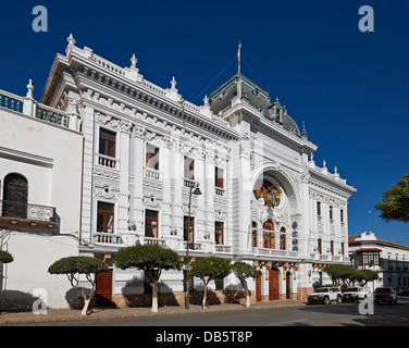 Palacio de la Prefectura de Chuquisaca in Sucre, 25 Plaza de Mayo, Bolivia, Sud America Foto Stock