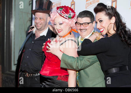 Jeremey sporca, Martin, Collina Murry, Angie Pontani Dita Von Teese lancia la sua nuova firma cocktail 'il Cointreau MargaDita' a Los Feliz New York City, Stati Uniti d'America - 05.05.11 Foto Stock