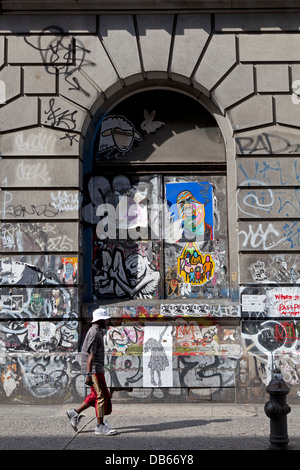 Graffit nella città di New York Foto Stock