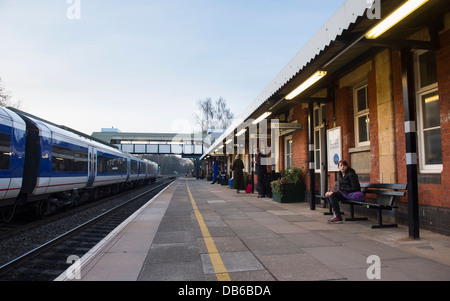 Denham Stazione Ferroviaria nel West Midlands in Inghilterra. Foto Stock