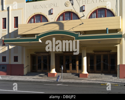 Dh Napier, Nuova Zelanda stile Art Deco Napier Teatro Comunale ingresso cinema Foto Stock