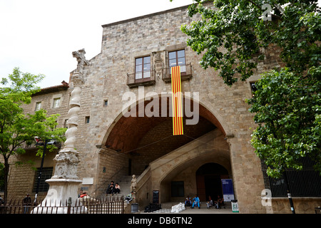 Biblioteca nazionale di Catalogna a Barcellona Catalonia Spagna Foto Stock