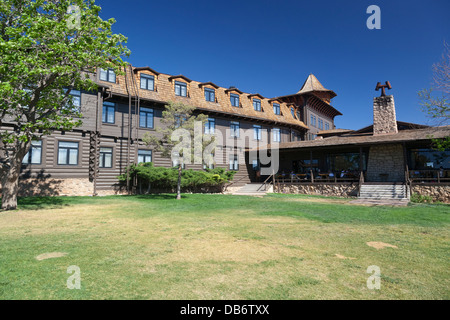 El Tovar Hotel, South Rim, il Parco Nazionale del Grand Canyon, Arizona. Foto Stock