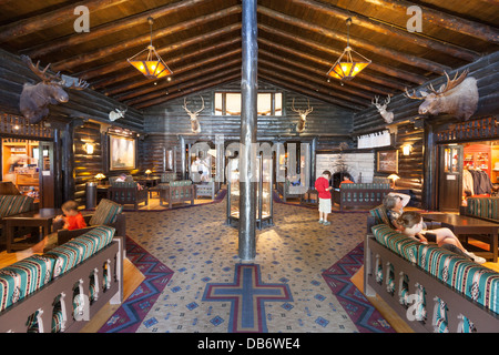 All'interno di El Tovar Hotel, South Rim, il Parco Nazionale del Grand Canyon, Arizona. Foto Stock