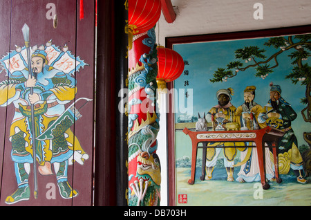 Il Vietnam, Da Nang. Hoi An. Assembly Hall del Cinese Cantonese Congregazione. Il tempio Cinese. Un sito Patrimonio Mondiale dell'UNESCO. Foto Stock