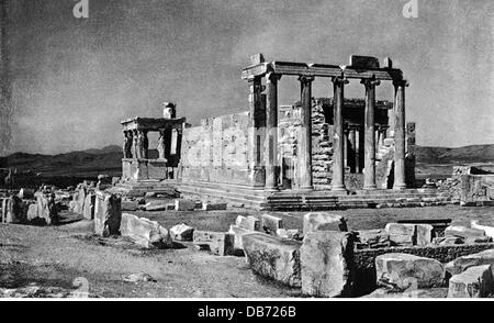 Geografia / viaggio, Grecia, Atene, Acropoli, Erechtheum, vista esterna, circa 1895, diritti aggiuntivi-clearences-non disponibile Foto Stock