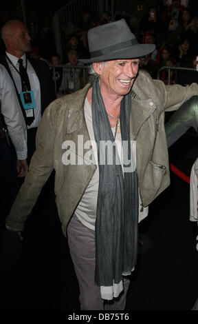 Keith Richards "Pirati dei Caraibi: il forestiero maree' Premiere Mondiale tenutosi a Disneyland Anaheim, California - 07.05.11 Foto Stock