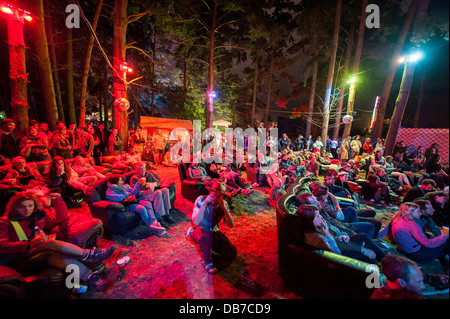 Non solo la musica in corso nei boschi e parchi a Latitude Festival 2013, Henham Park, Southwold, Suffolk, Regno Unito. Luglio 2013. Foto Stock